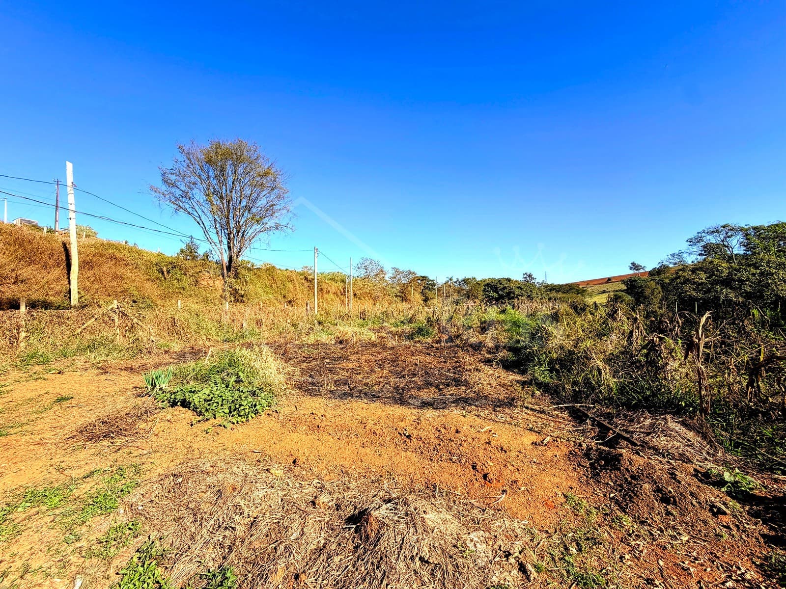 Terreno aberto com terra