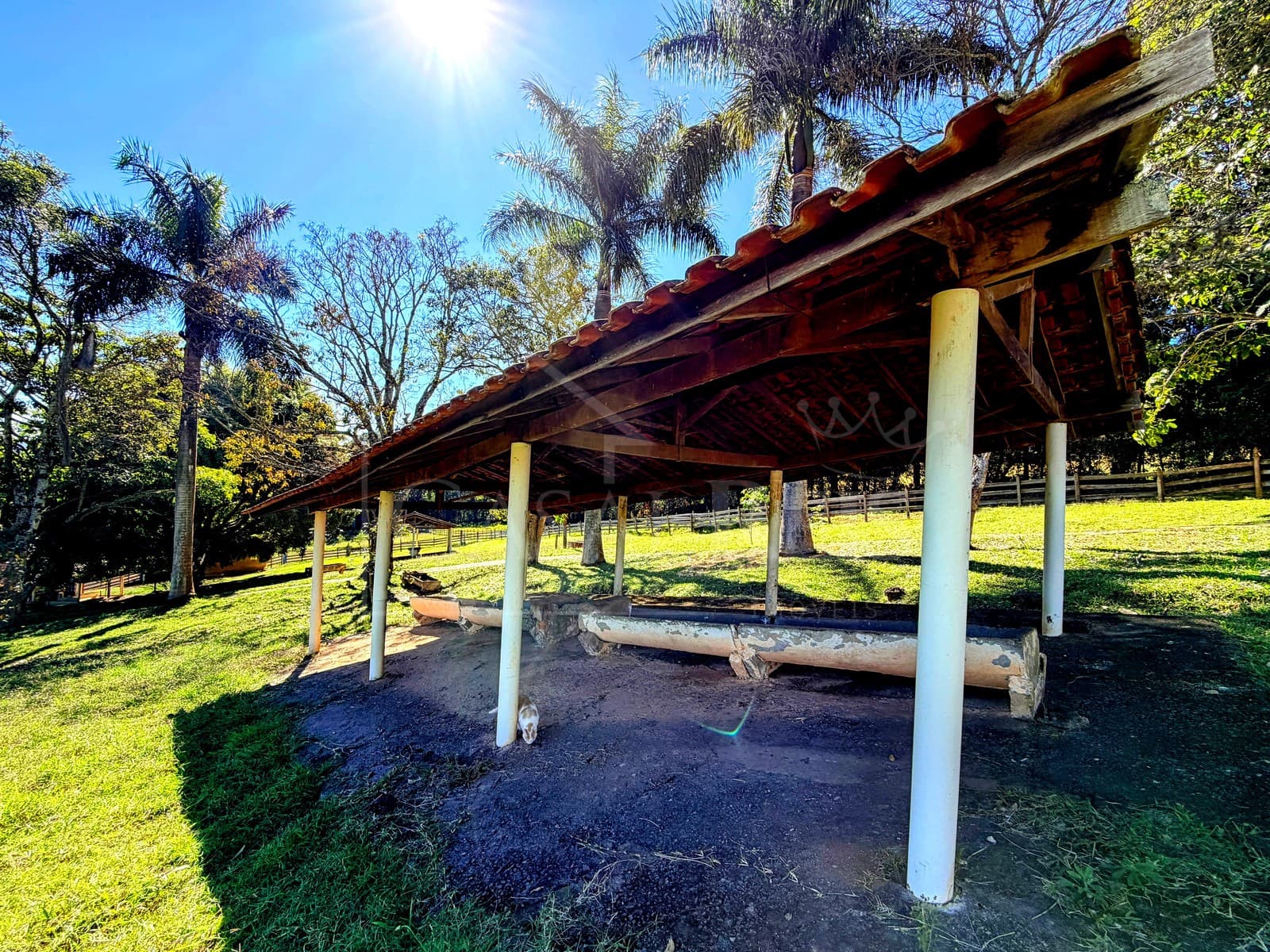 Área externa ensolarada